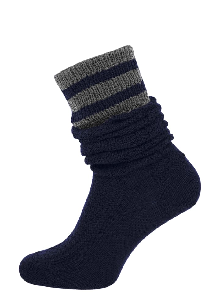 Lusana Kniestrümpfe L8995R-652 in marine günstig kaufen