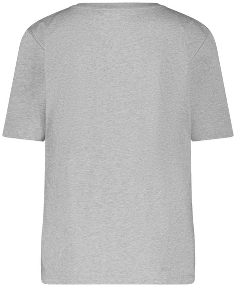 T-Shirt mit Steinchendekor
