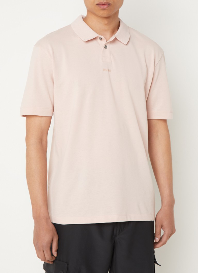 Polo HUGO BOSS Dangula de corte regular com logotipo