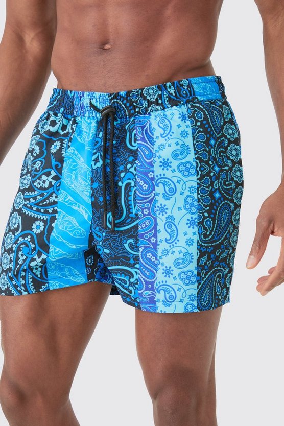 Kurzärmliges Hemd mit Bandana-Print