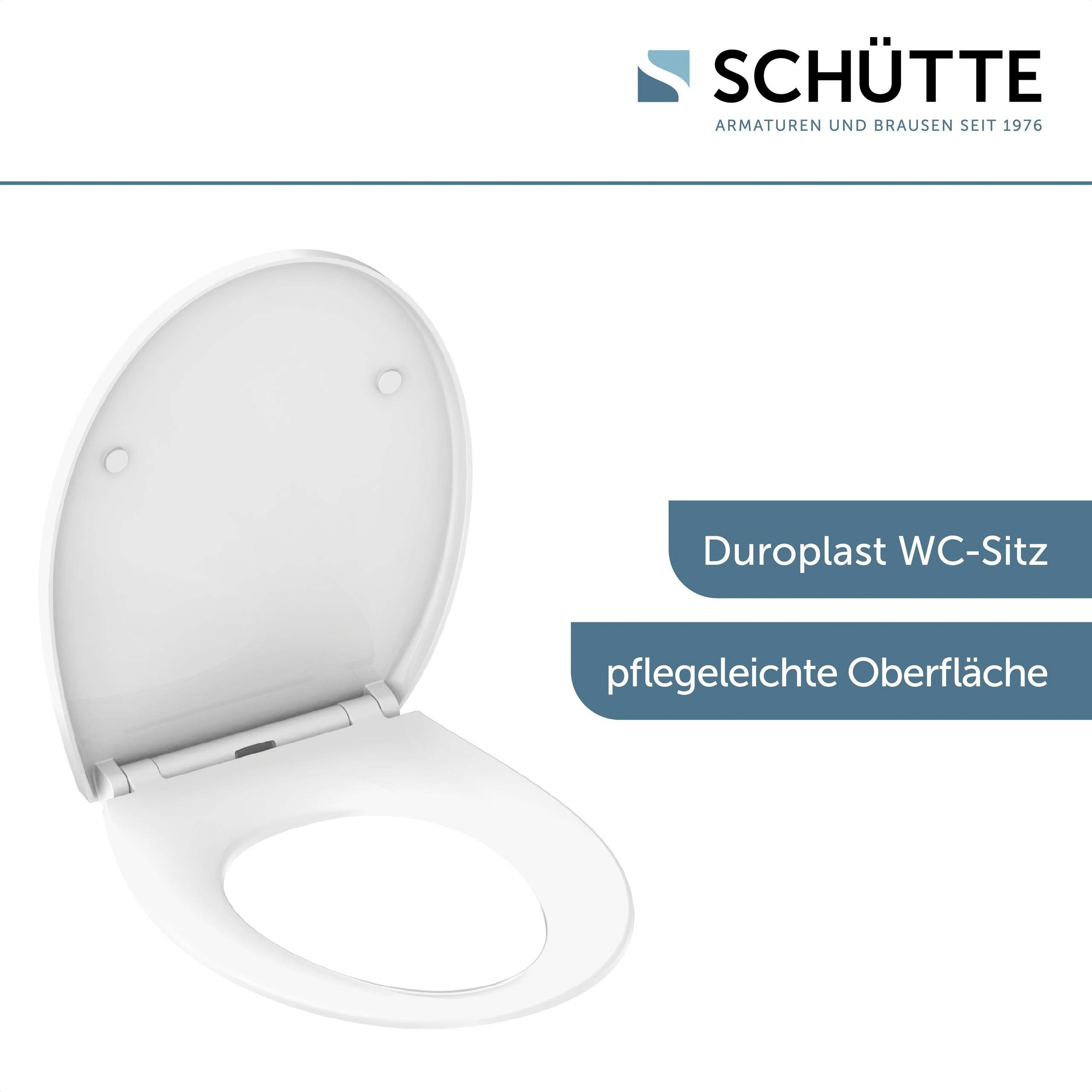 Schütte WC-Sitz, mit LED, Absenkautomatik, Schnellverschluss