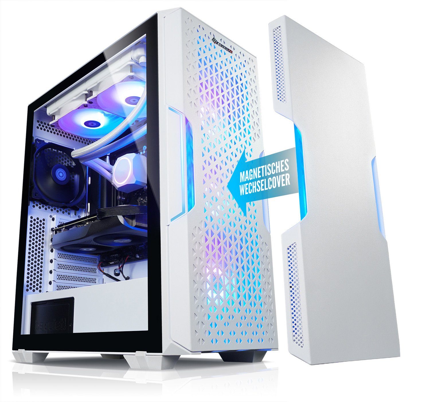 Kiebel Dragon V Gaming-PC (AMD Ryzen 7 AMD Ryzen 7 5700X, RTX 4060, 32 GB RAM, 2000 GB SSD, Wasserkühlung, RGB-Beleuchtung)