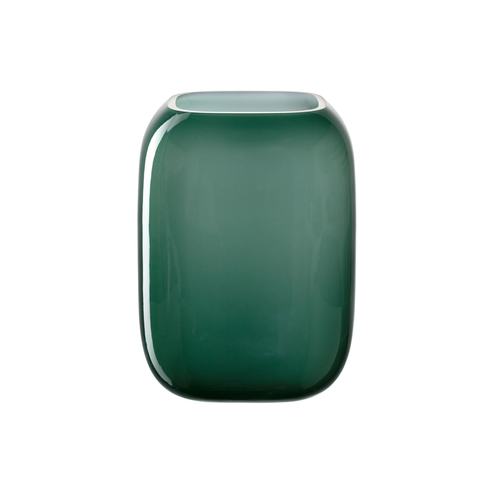Vase Milano grün/weiß