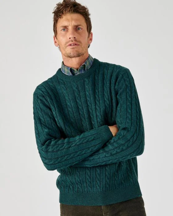 Pull maille torsades