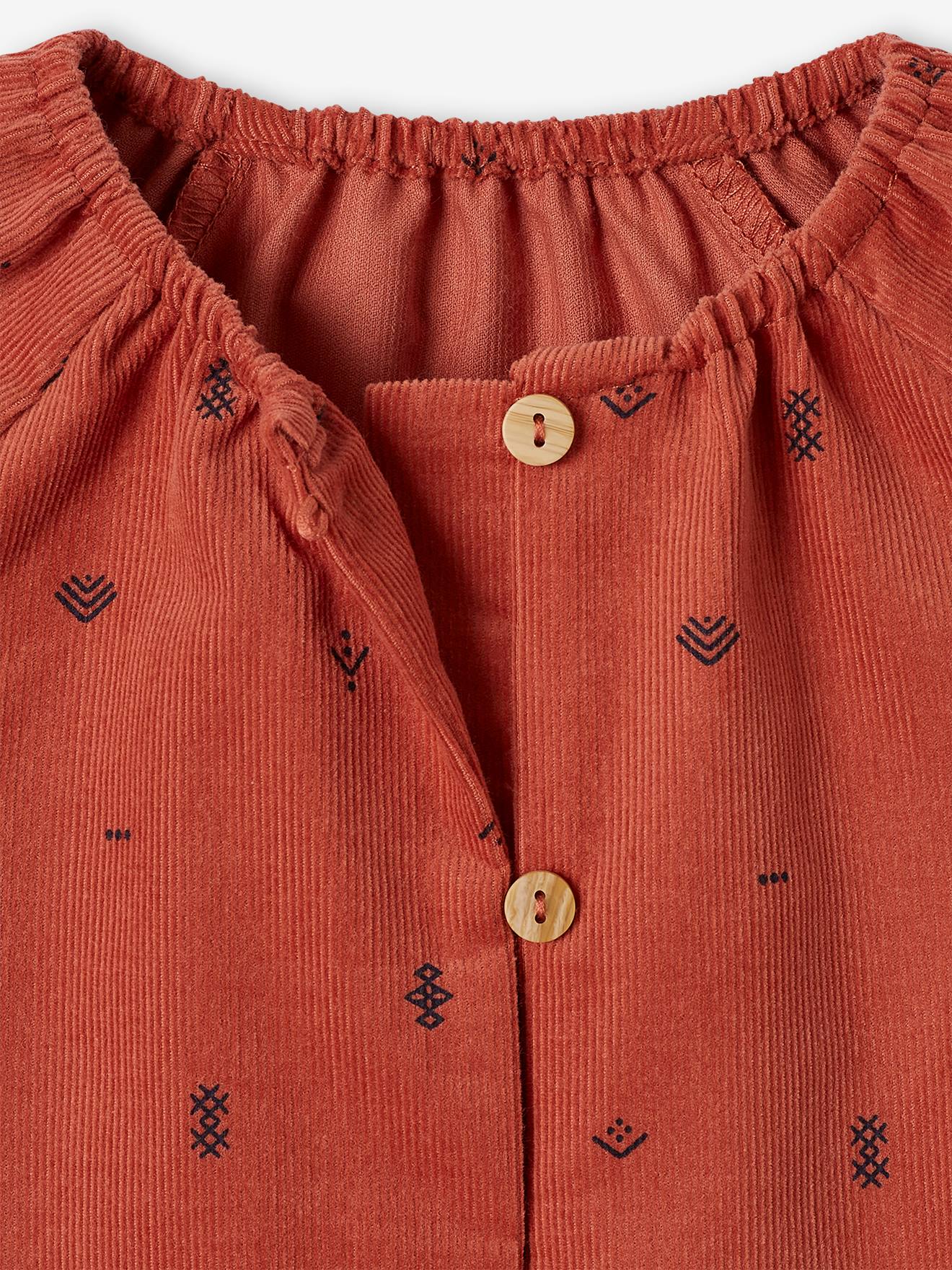 Vertbaudet Mädchen Baby Cordbluse - terrakotta farbe