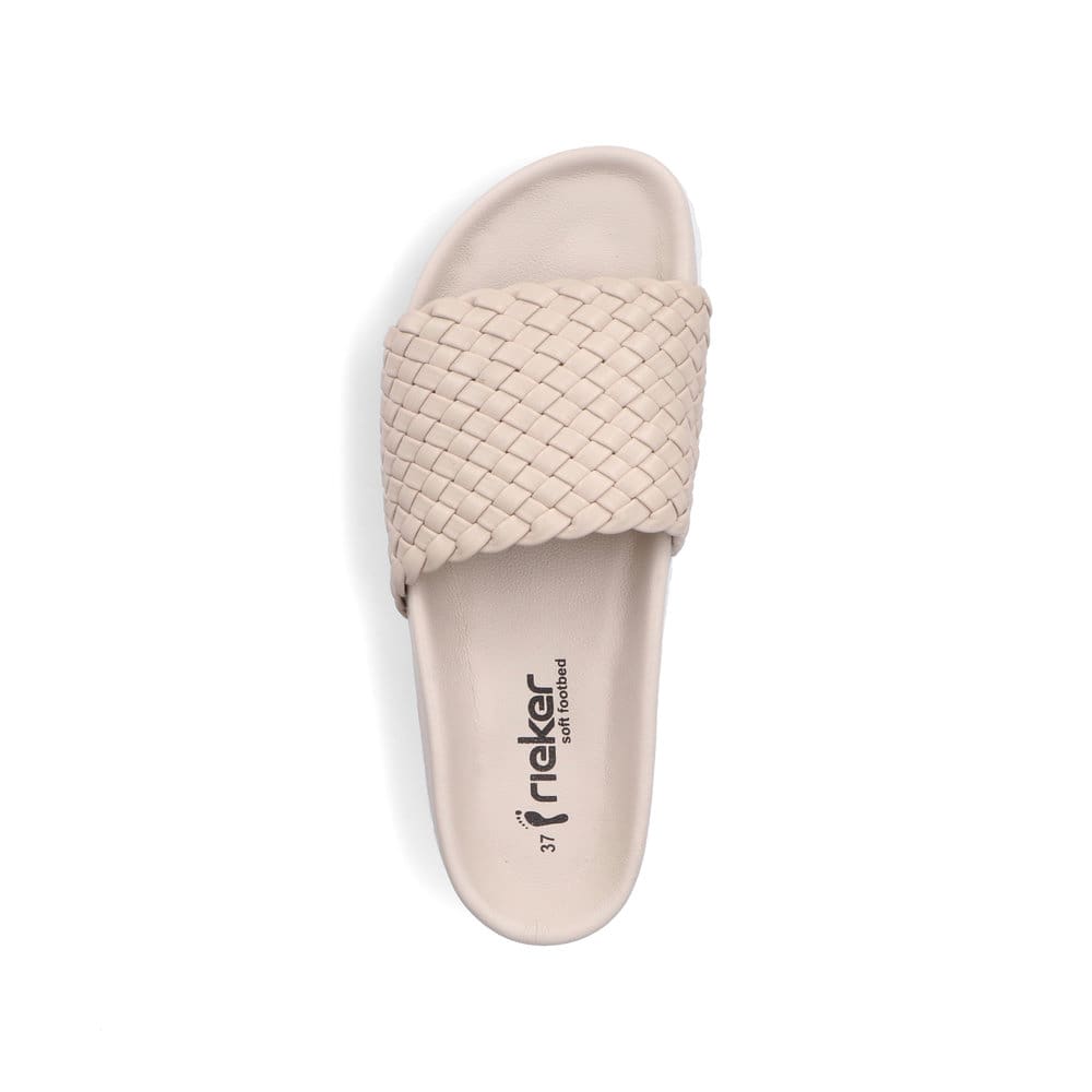 Rieker Damen Pantoletten hellbeige
