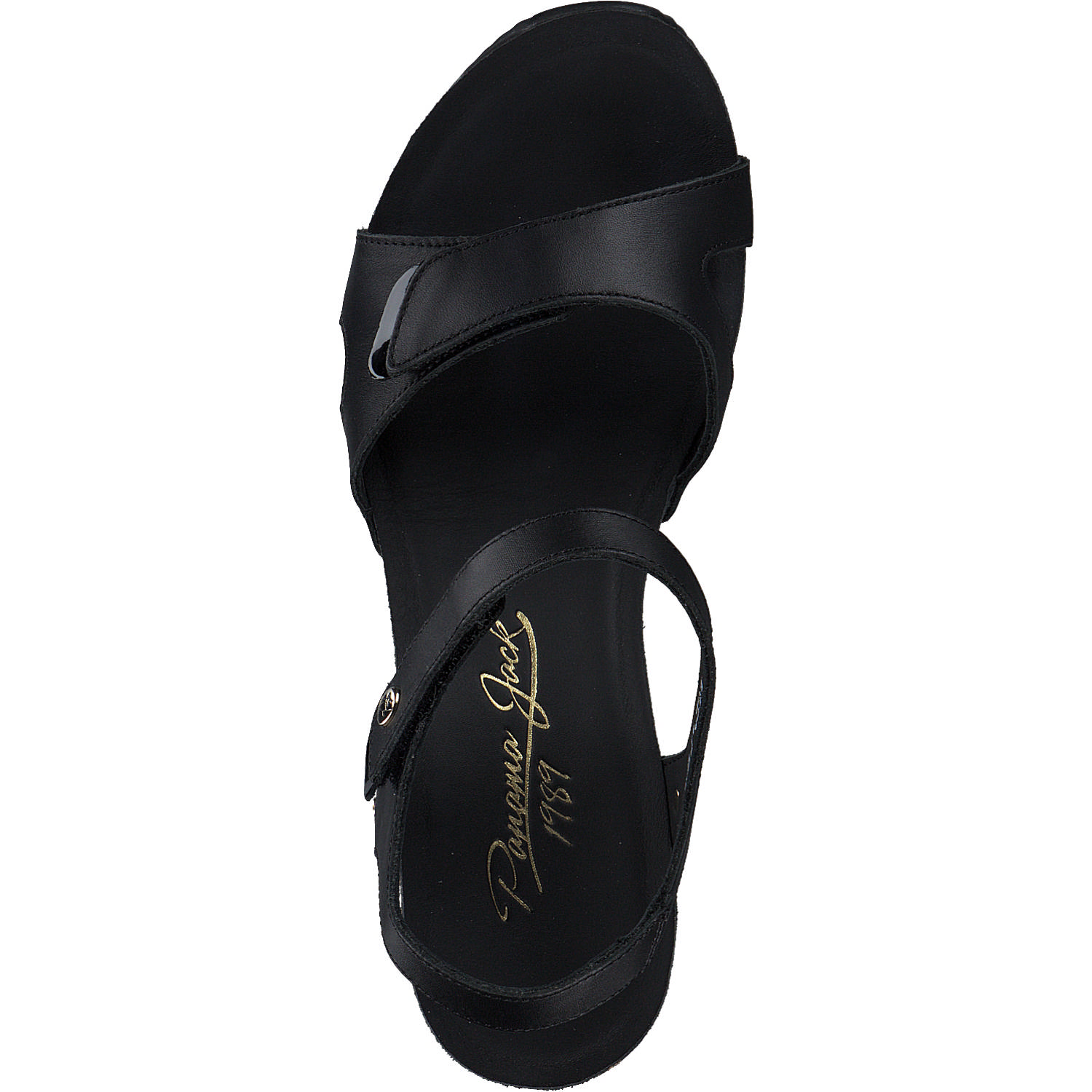 Panama Jack Nica Sport B, Plateau-Sandaletten, Damen, Schwarz