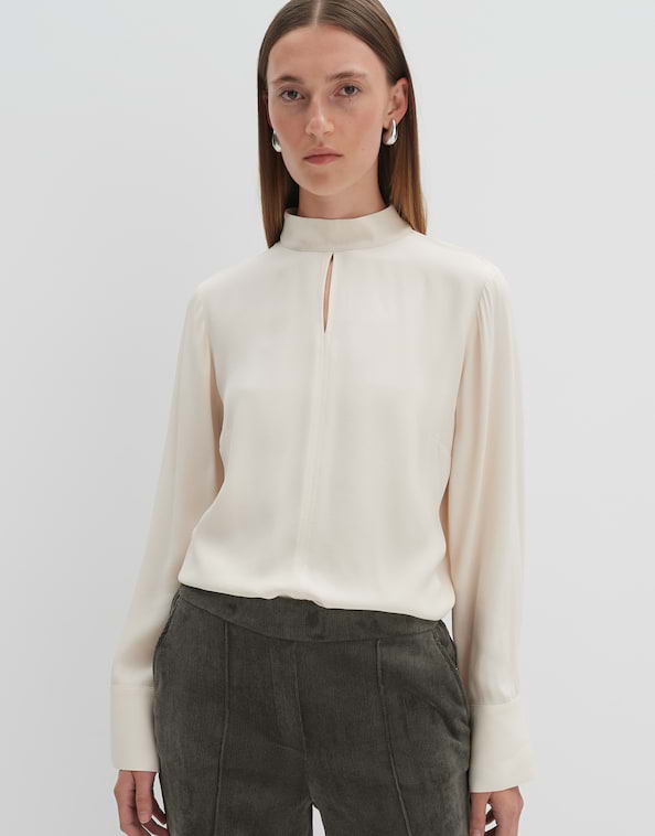 Stehkragenbluse Zeuna