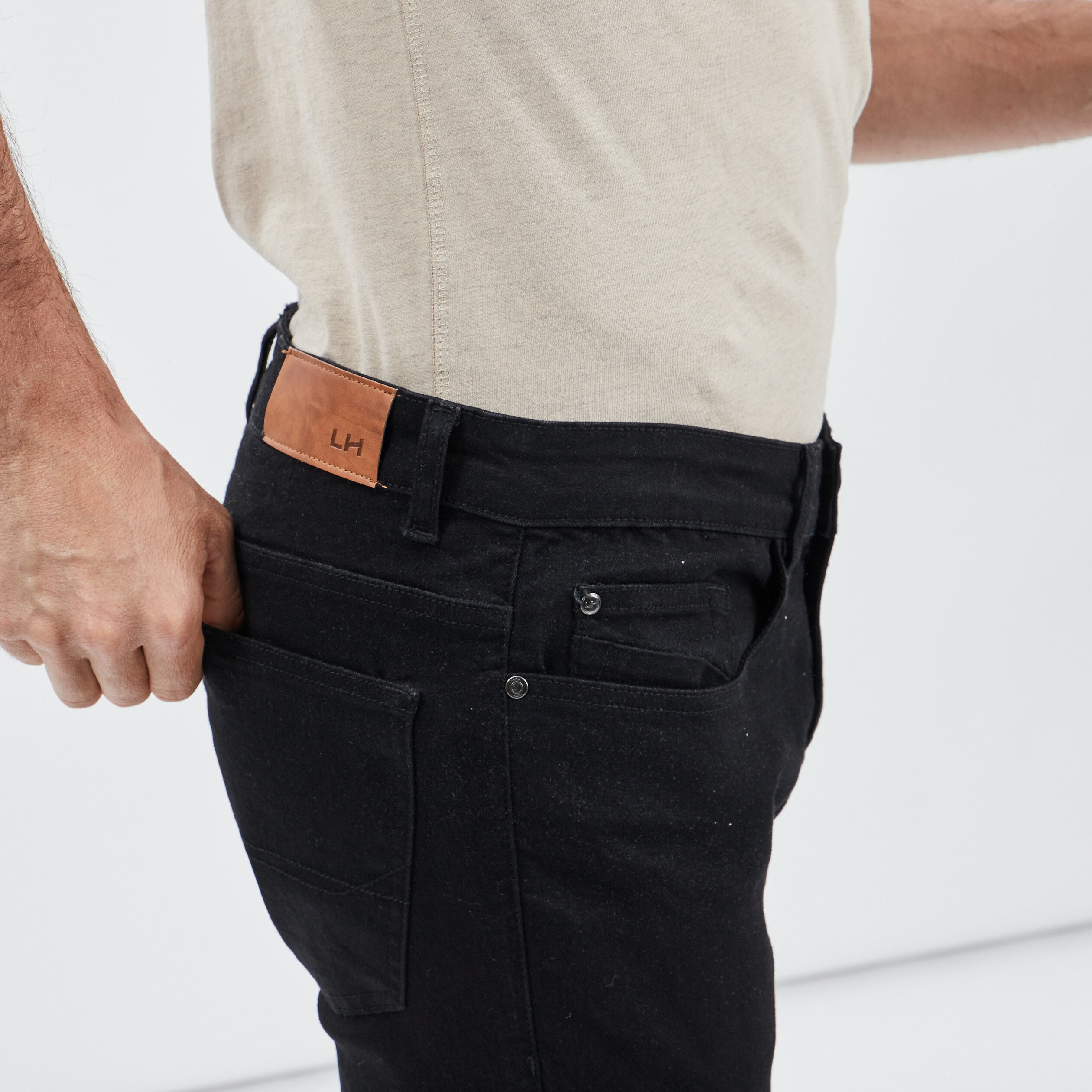 Jeans coupe skinny noir homme | La Halle