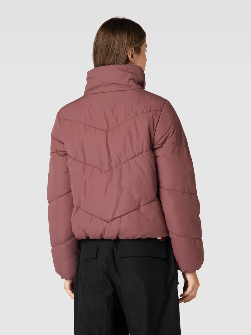 Steppjacke mit Stehkragen Modell 'MAGGI' in aubergine
