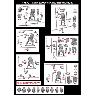 Early Saxon Unarmoured Warriors