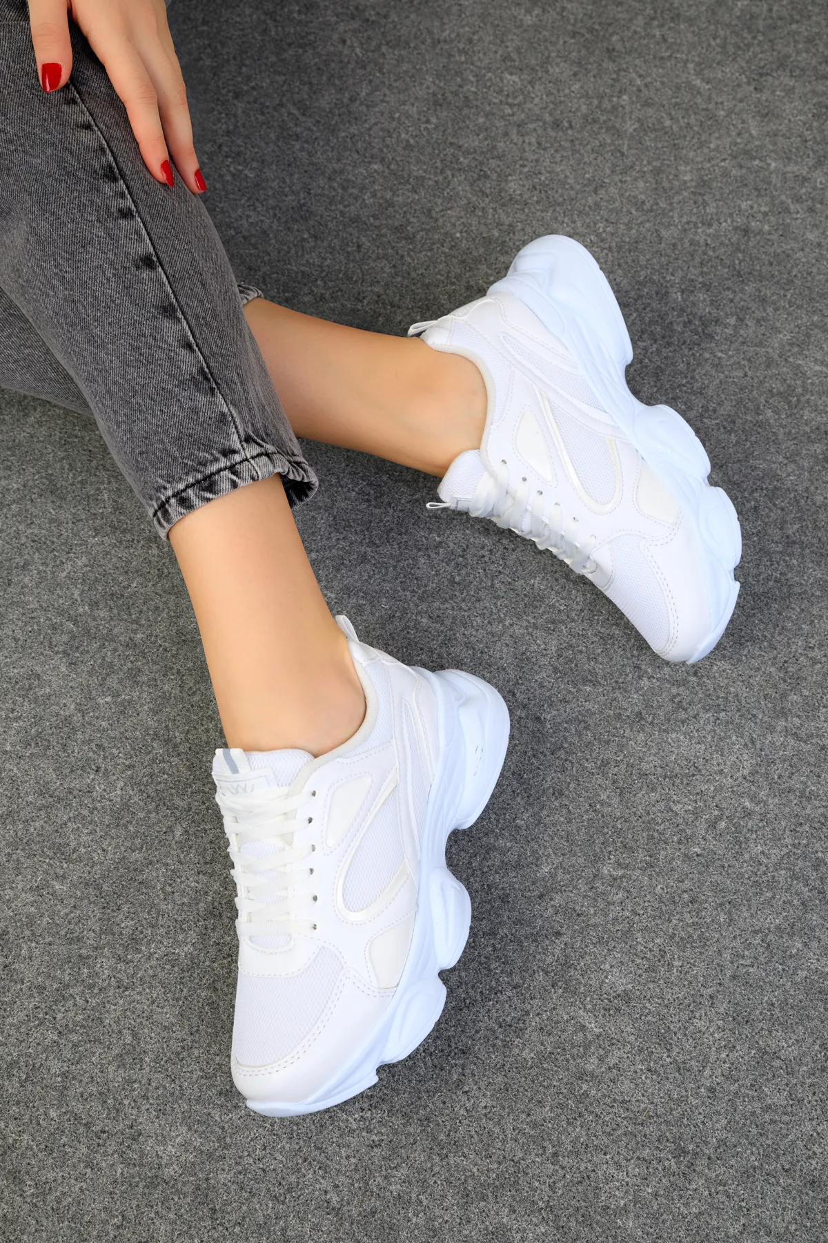 SOHO  Weiße Damen Sneakers 17226