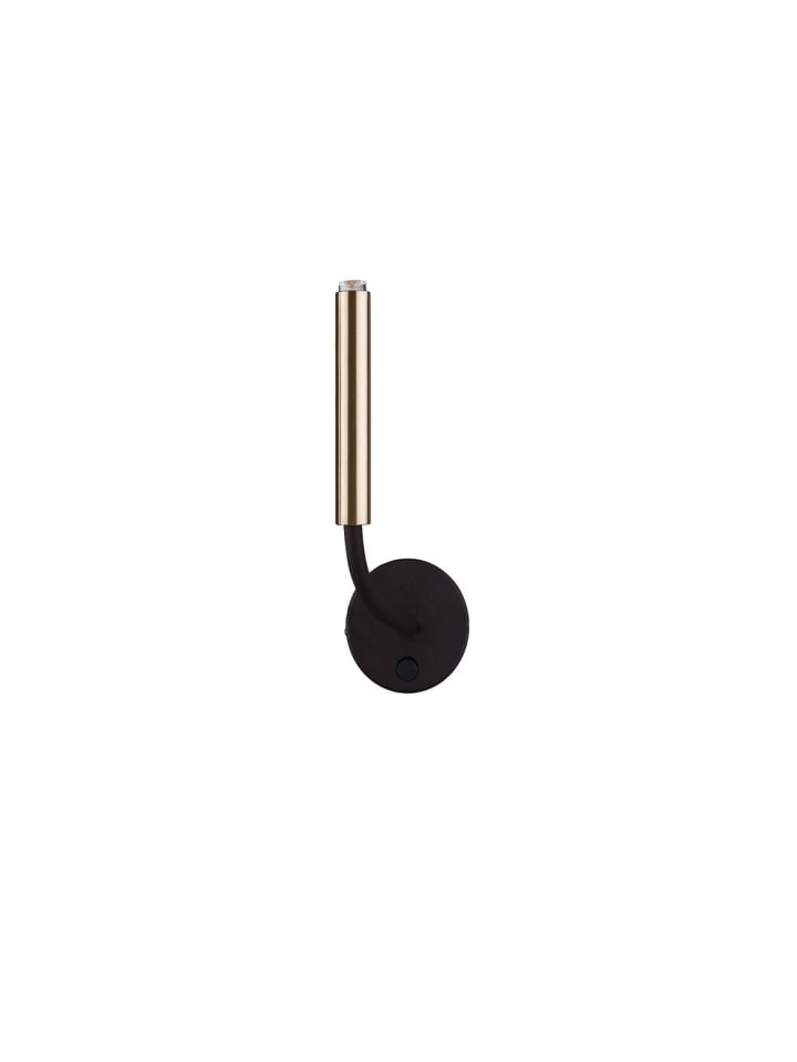 Licht-Erlebnisse Wandlampe in Schwarz Messing günstig kaufen onesize