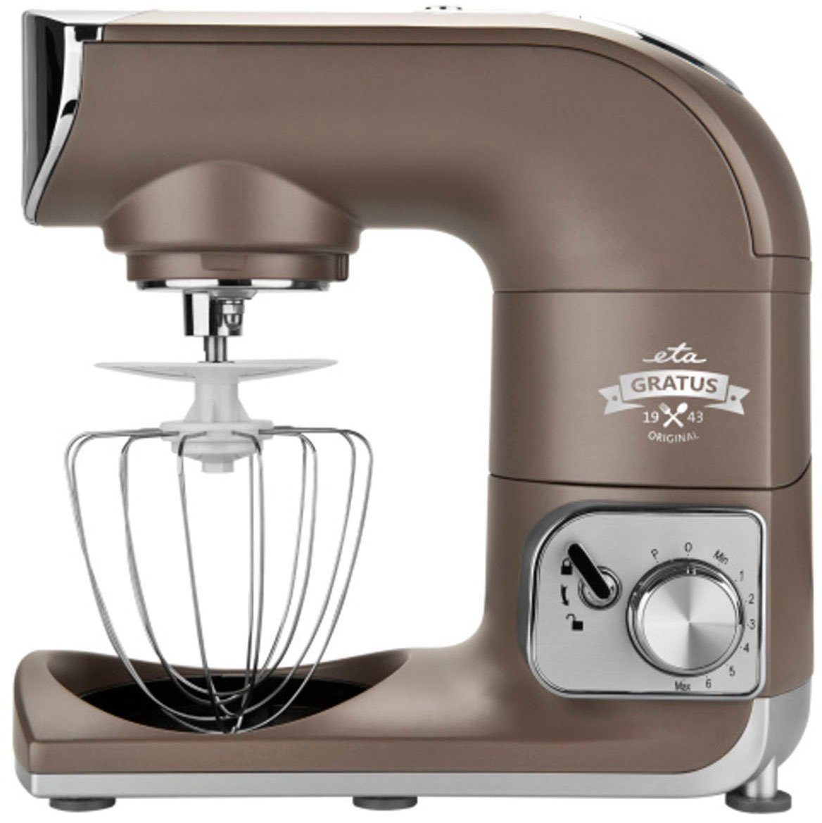 eta Küchenmaschine ETA002890030, 1200 W, 5,5 l Schüssel, Gratus 1200 Watt mit Metall-Gehäuse, mit Reib und Hobelaufsatz