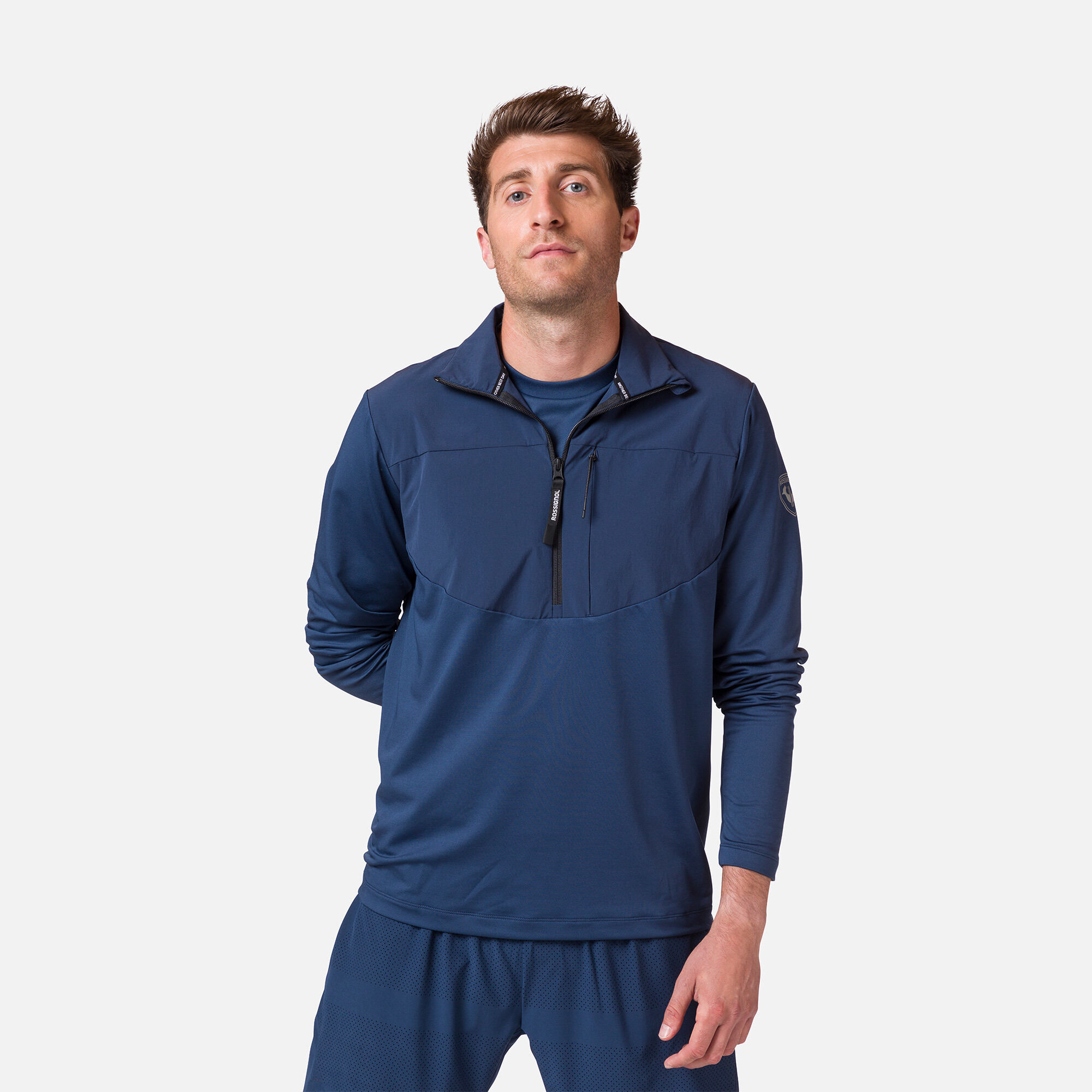 Couche intermédiaire semi-zippé homme