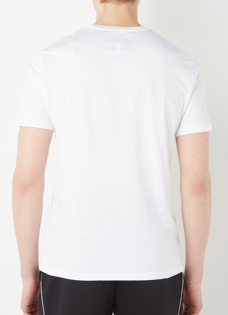 Tricou Armani Exchange cu logo brodat