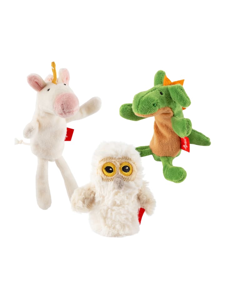 Sigikid Fingerpuppen Set Fantasie, 3tlg. Einhorn, Eule, Drache in mehrfarbig günstig kaufen onesize