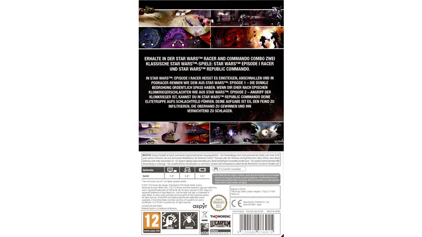 Star Wars Racer & Commondo Combo (Star Wars Racer + Star Wars Republic Commando)