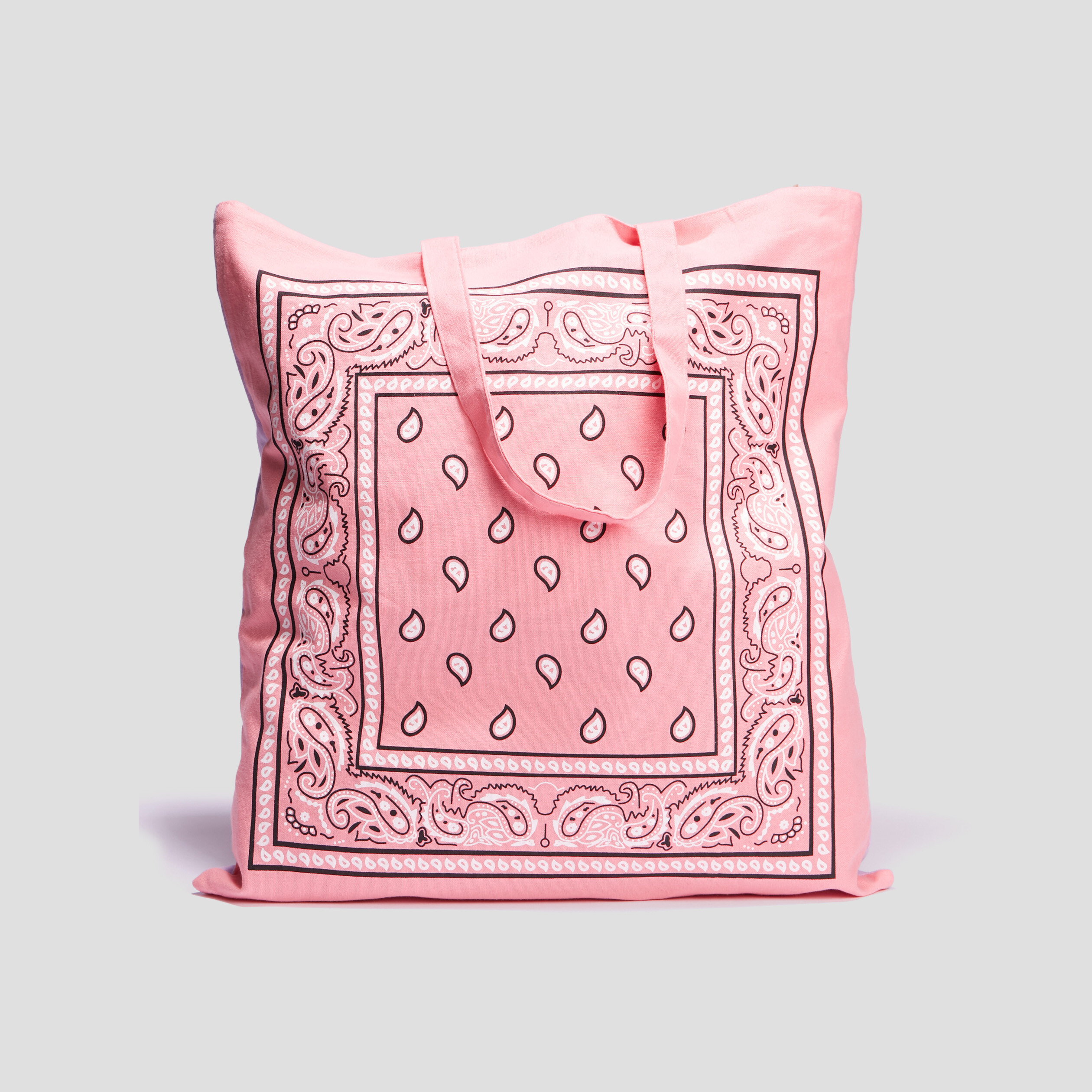 Sac cabas carré rose femme | La Halle