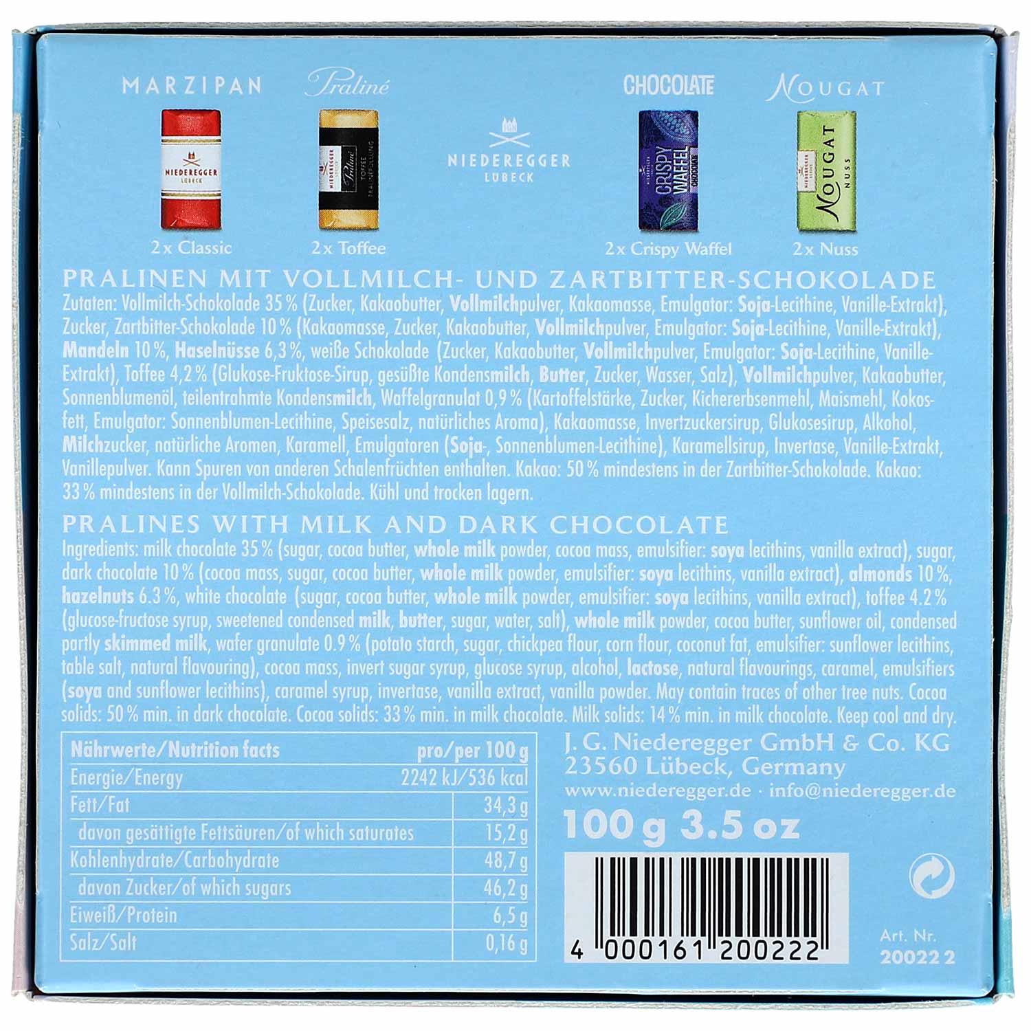Niederegger 'Happy Birthday' Cupcake 100g