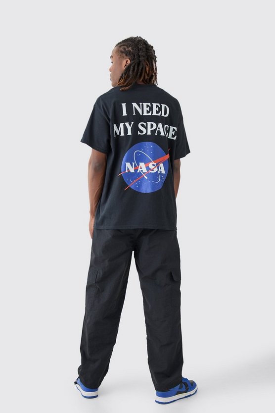 Oversize T-Shirt mit Valentinstag Nasa-Print