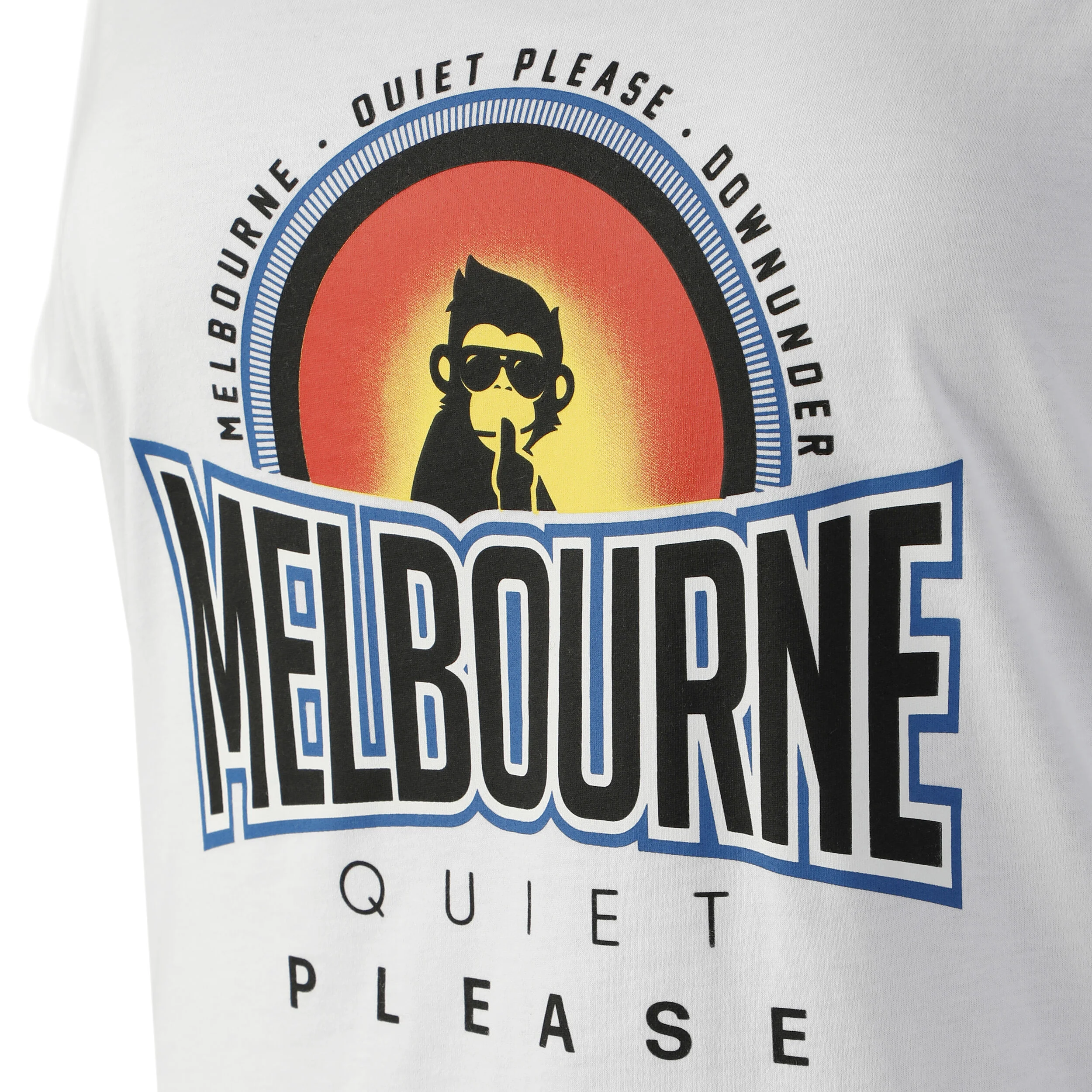 Melbourne Sunrise T-Shirt Damen - Weiß, Mehrfarbig