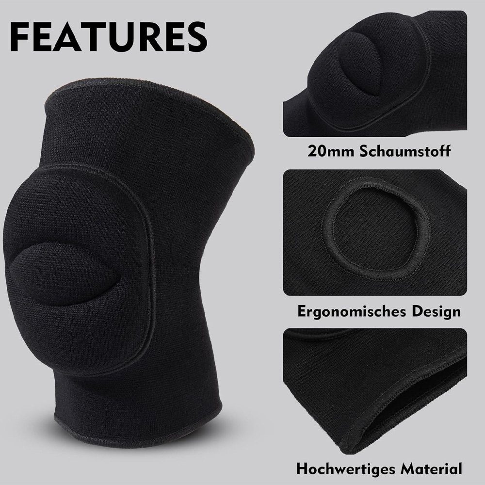 Tian Dee Knieschutz Knieschoner, 2cm dicker Antikollisionsschwamm, geeignet für Sporttanz
