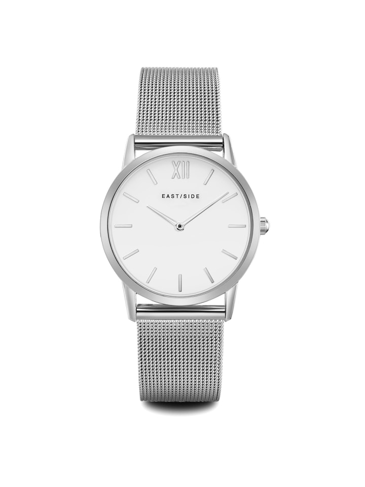 Eastside NY Damen Quarzuhr silber Edelstahl silber in silber günstig kaufen 20 cm