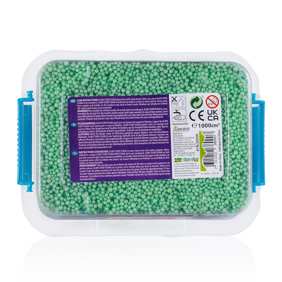 SLIMY Ever Foam - 1 Liter ultimativ sensorische original Slimy Wolkenschleim Spielmasse, die niemals trocknet!