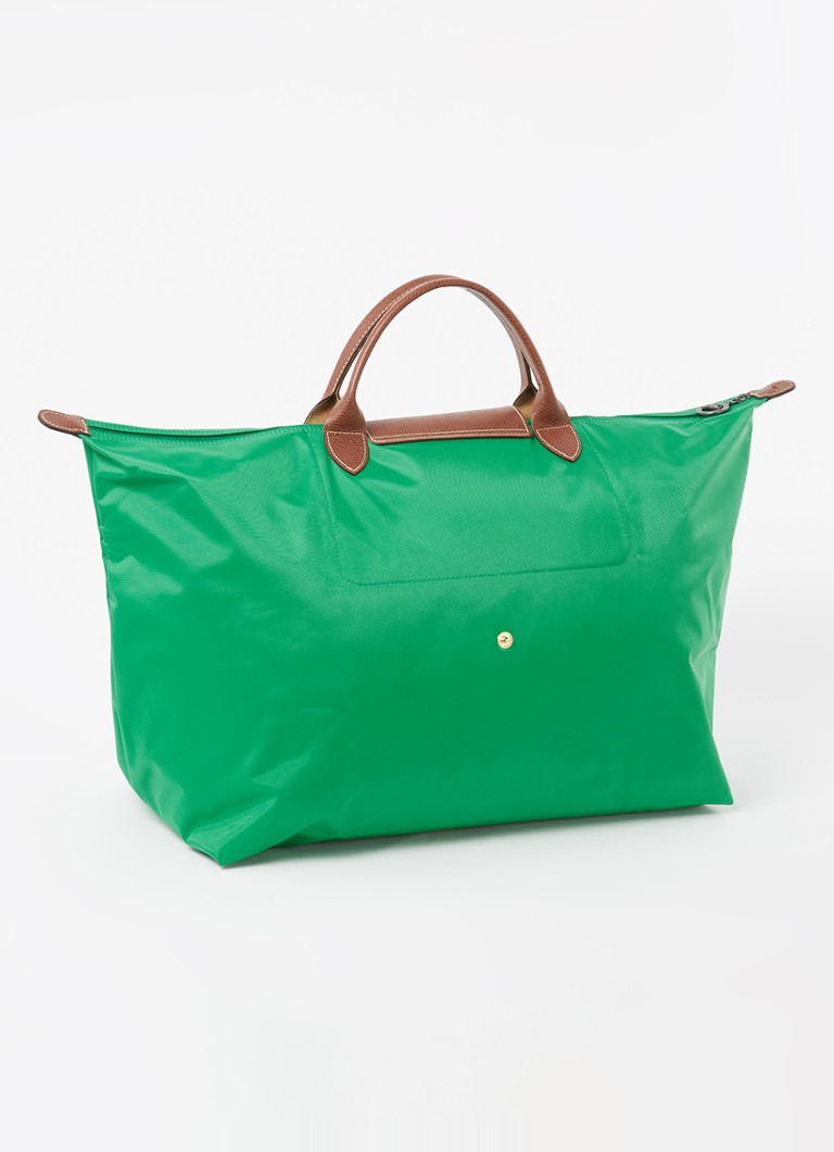 Geantă de weekend Longchamp Le Pliage Original cu detalii din piele