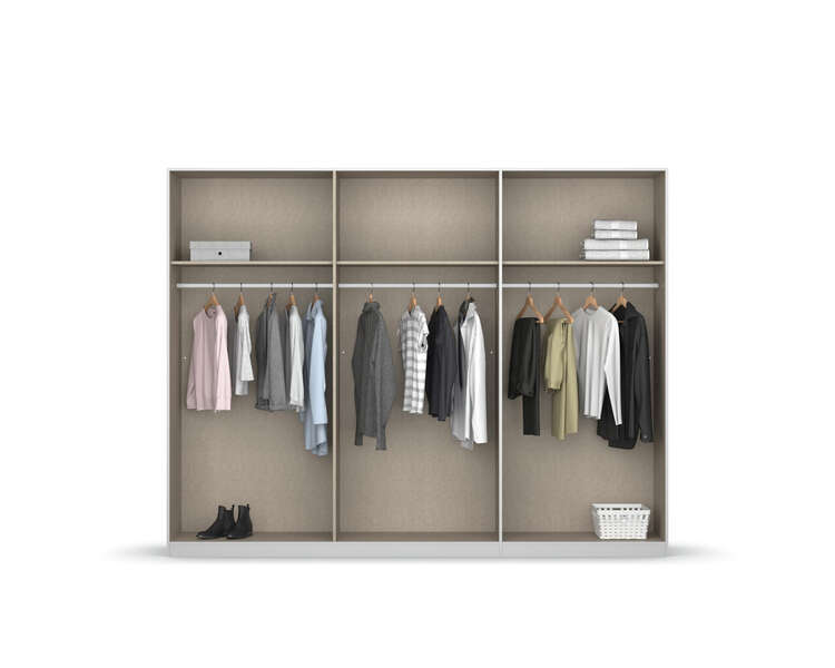 Rauch Möbel Monostar Drehtürenschrank, 6-türig, Alpinweiß