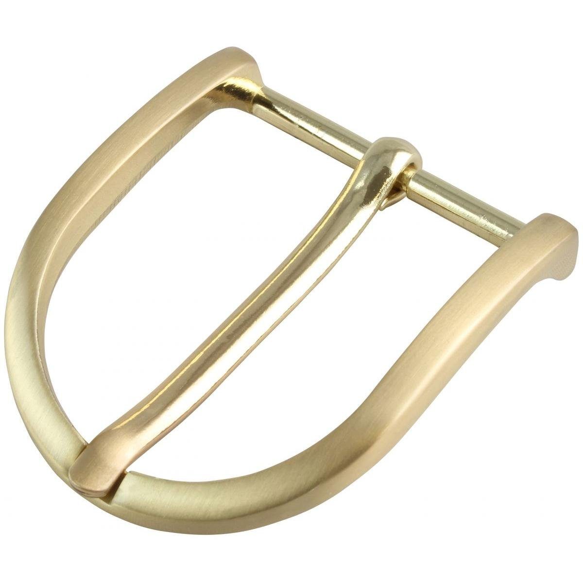 BELTINGER Gürtelschnalle Gürtelschnalle rund 2,5 cm - Buckle Schließe Gürtelschließe 25mm Massi