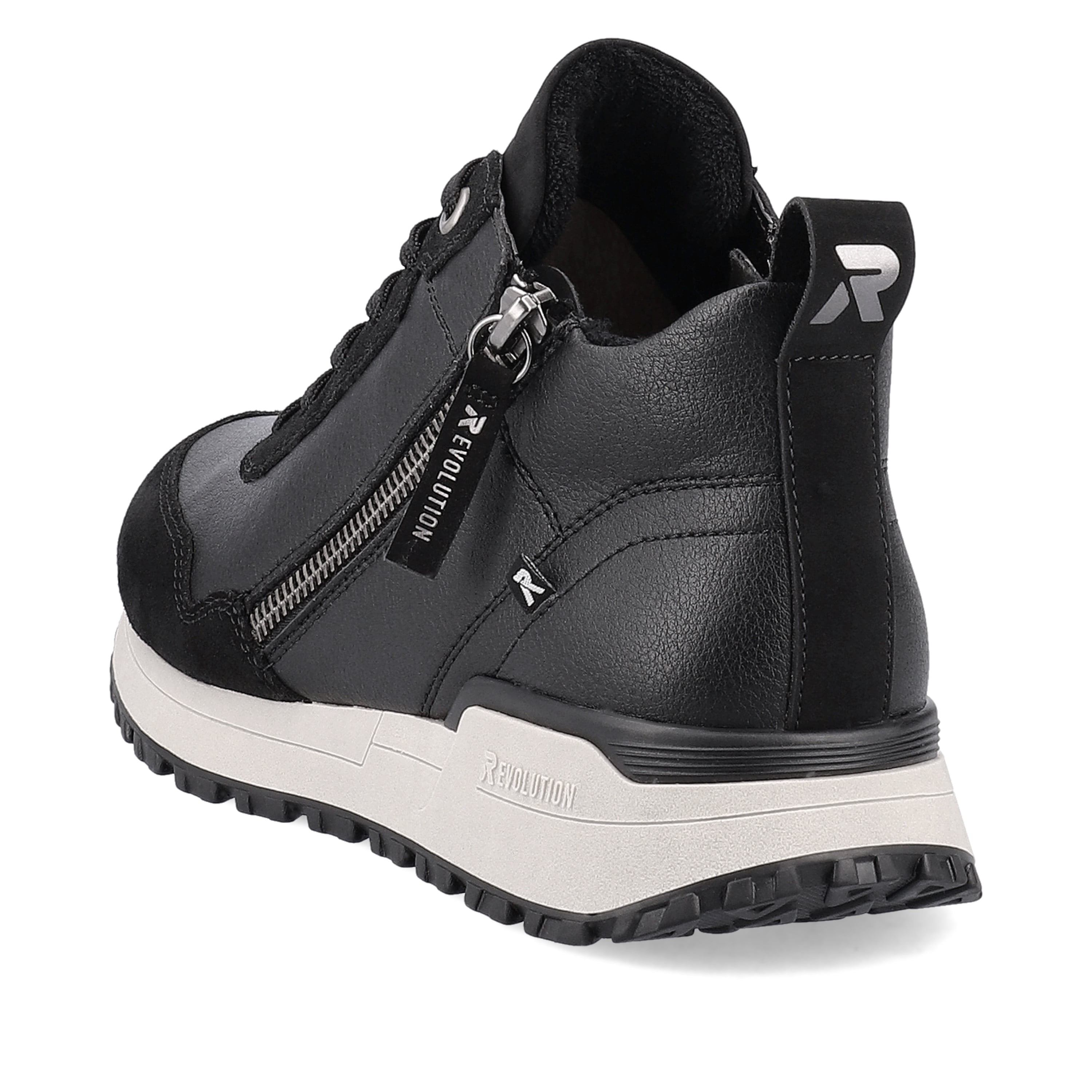 Rieker Damen Sneaker High steel black