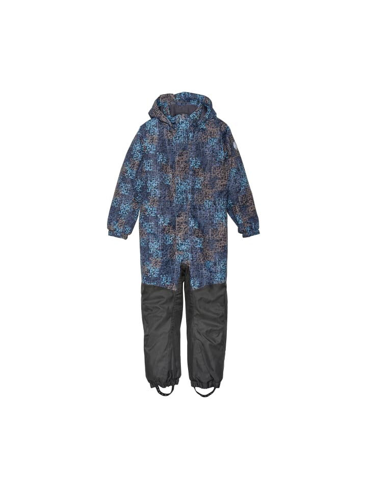 Color Kids Schneeoverall 741089 Schneeanzug mit Kapuze und Fußschlafen in Blau günstig kaufen