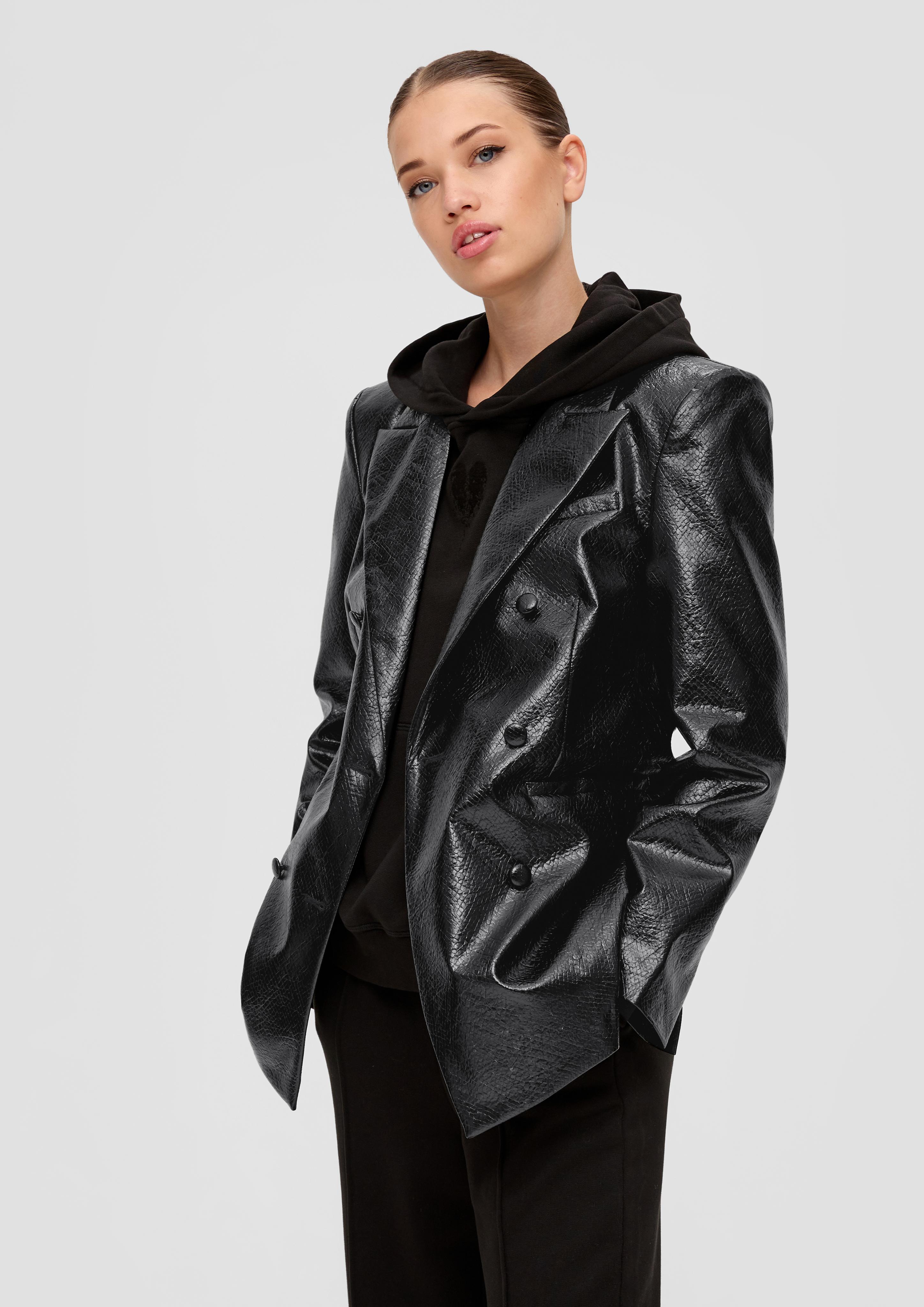 Jacke in Schlangenleder-Optik | QS x ELIF  2134890-9999