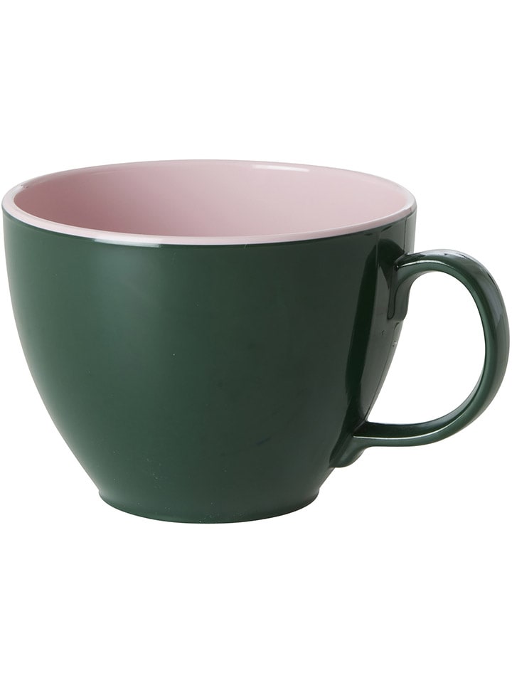 Rice Tasse in Dunkelgrün/ Rosa - 550 ml günstig kaufen onesize