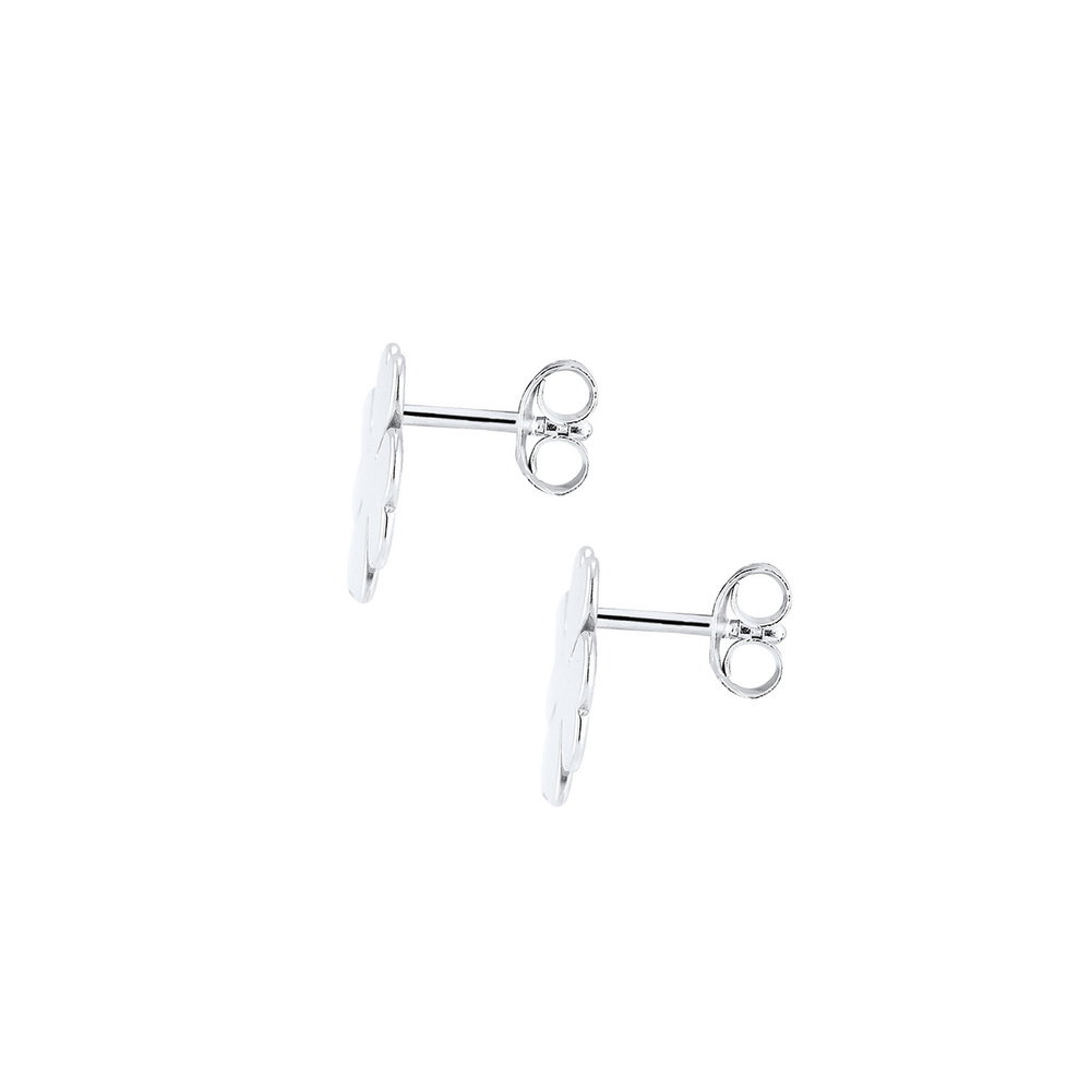 Elli Elli Boucles d'Oreilles Femme Pendentif Trèfle Filigrane en Argent Sterling 925 Boucles d'oreilles