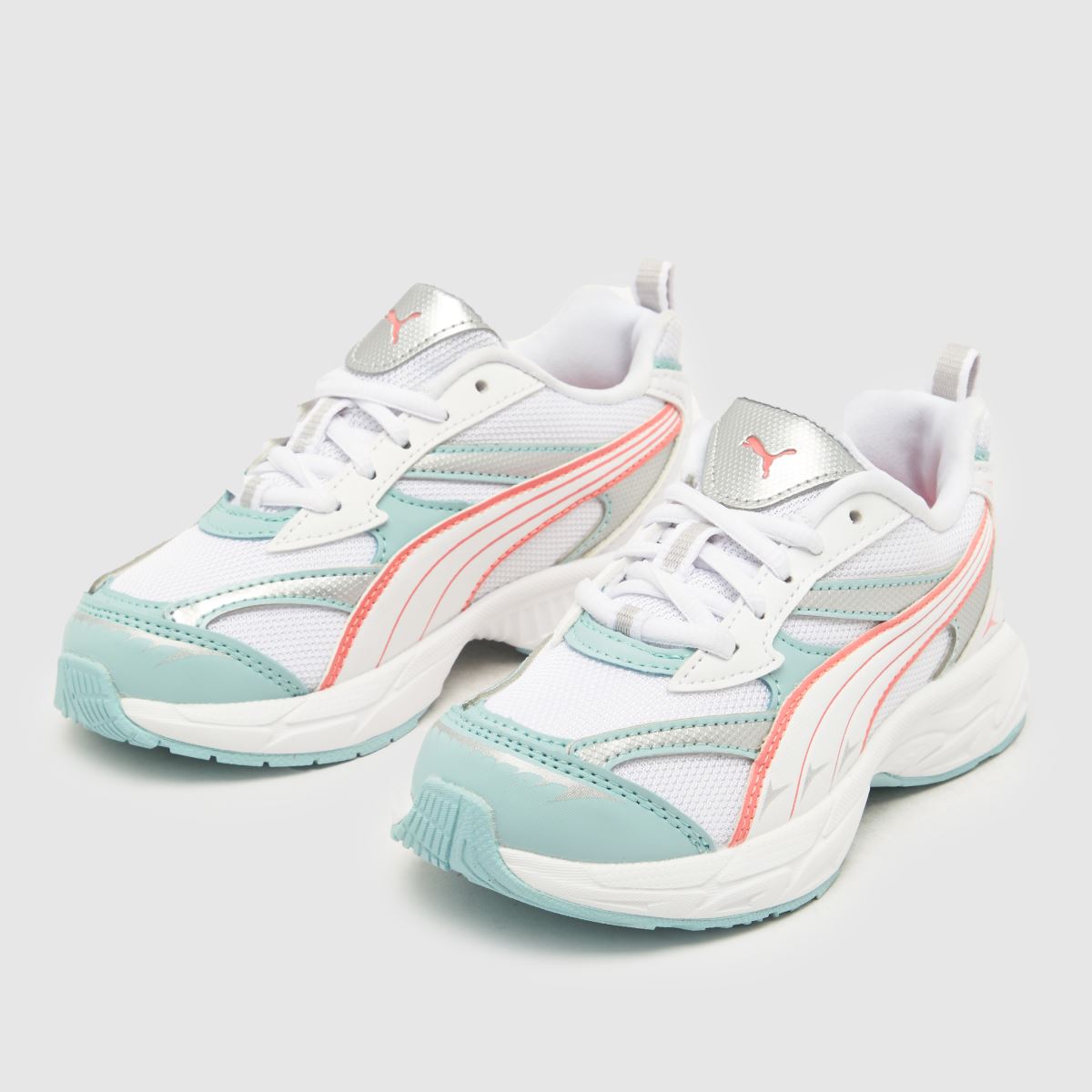 PUMA fehér multimorfikus techie lány junior edzőcipők