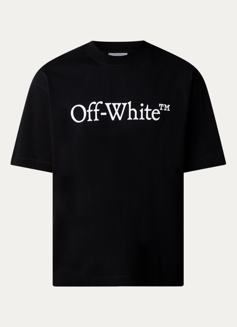 T-shirt Off-White Big Bookish Skate con logo stampato
