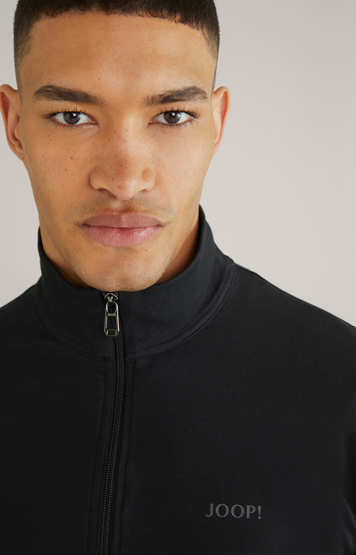Loungewear Sweatjacke in Schwarz