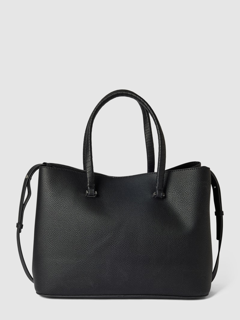 Satchel mit Label-Detail in schwarz