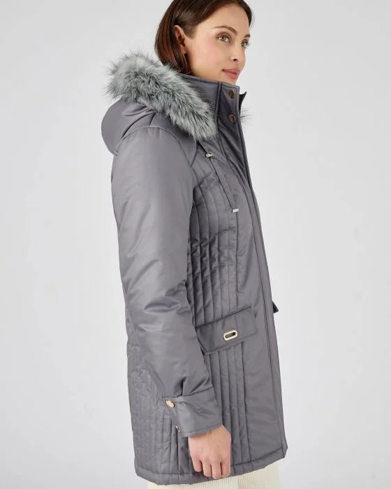 Parka chaude à piqûres fantaisie Thermolactyl