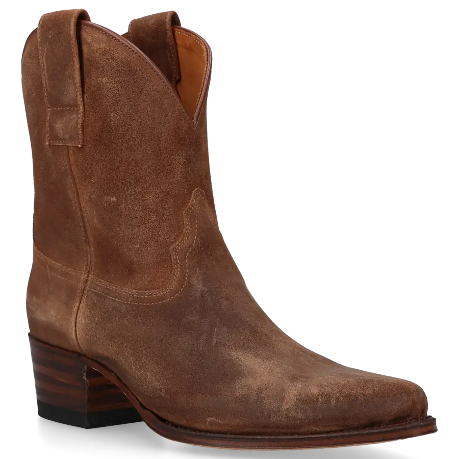 Sendra - Cowboystiefel 18465 Veloursleder - braun