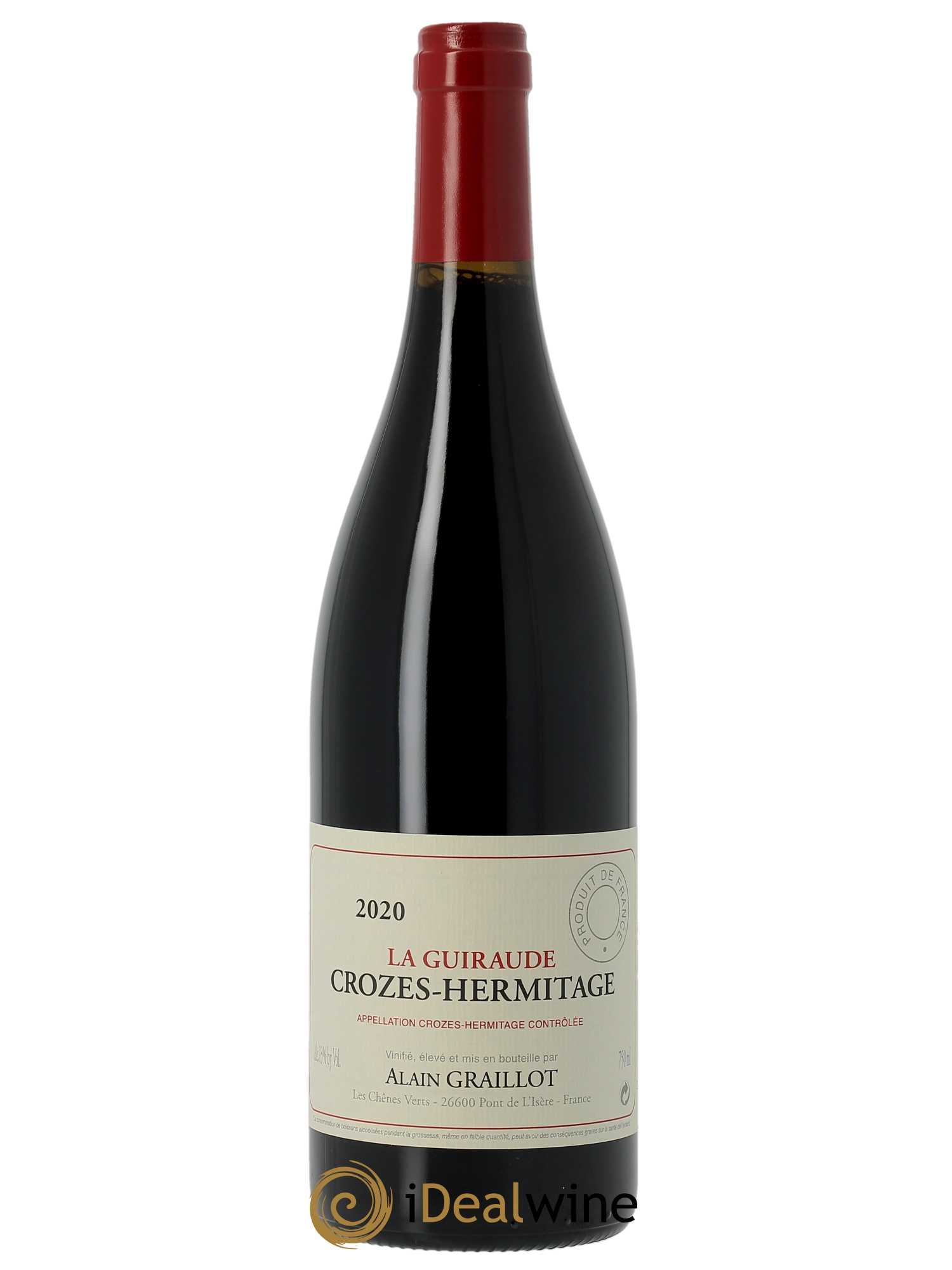 Crozes-Hermitage La Guiraude Domaine Graillot  2020 - Lot de 1 Bouteille