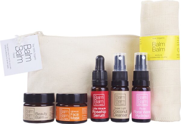 Balm Balm Starter Kit in Organic Make-Up Bag Gesichtspflegeset