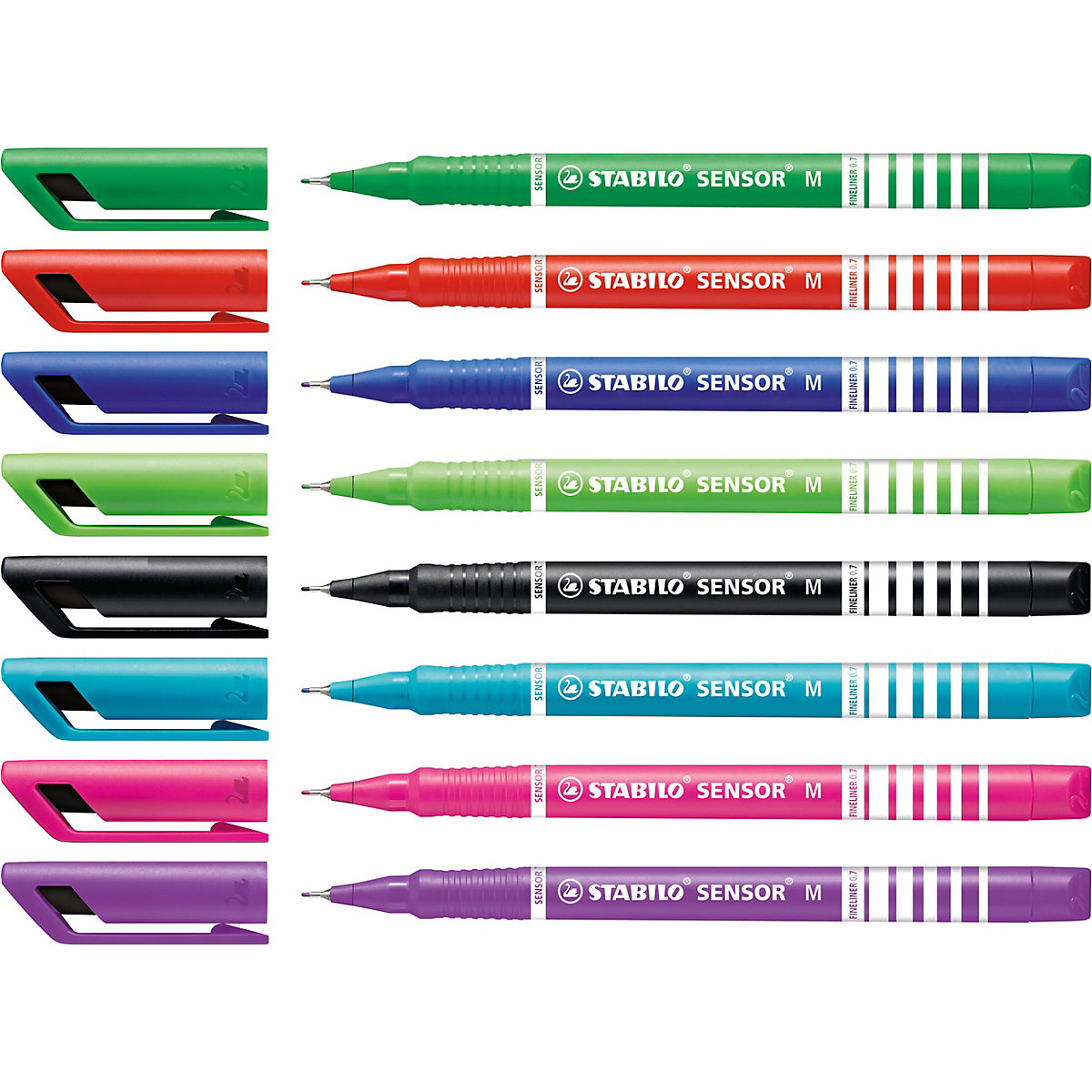Fineliner SENSOR medium, 8 Farben