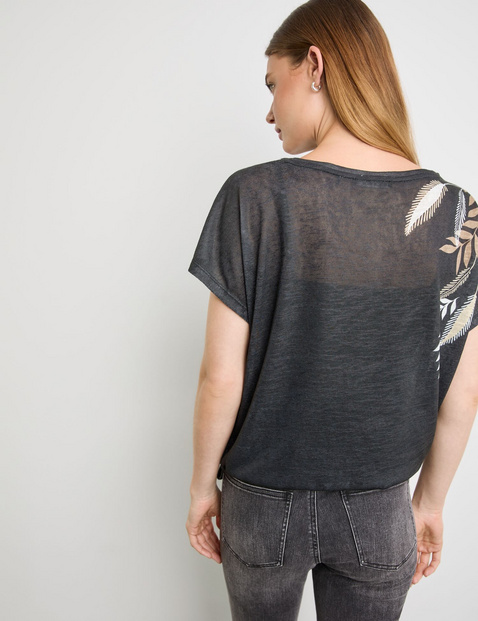 Legeres Shirt mit Saum-Tunnelzug