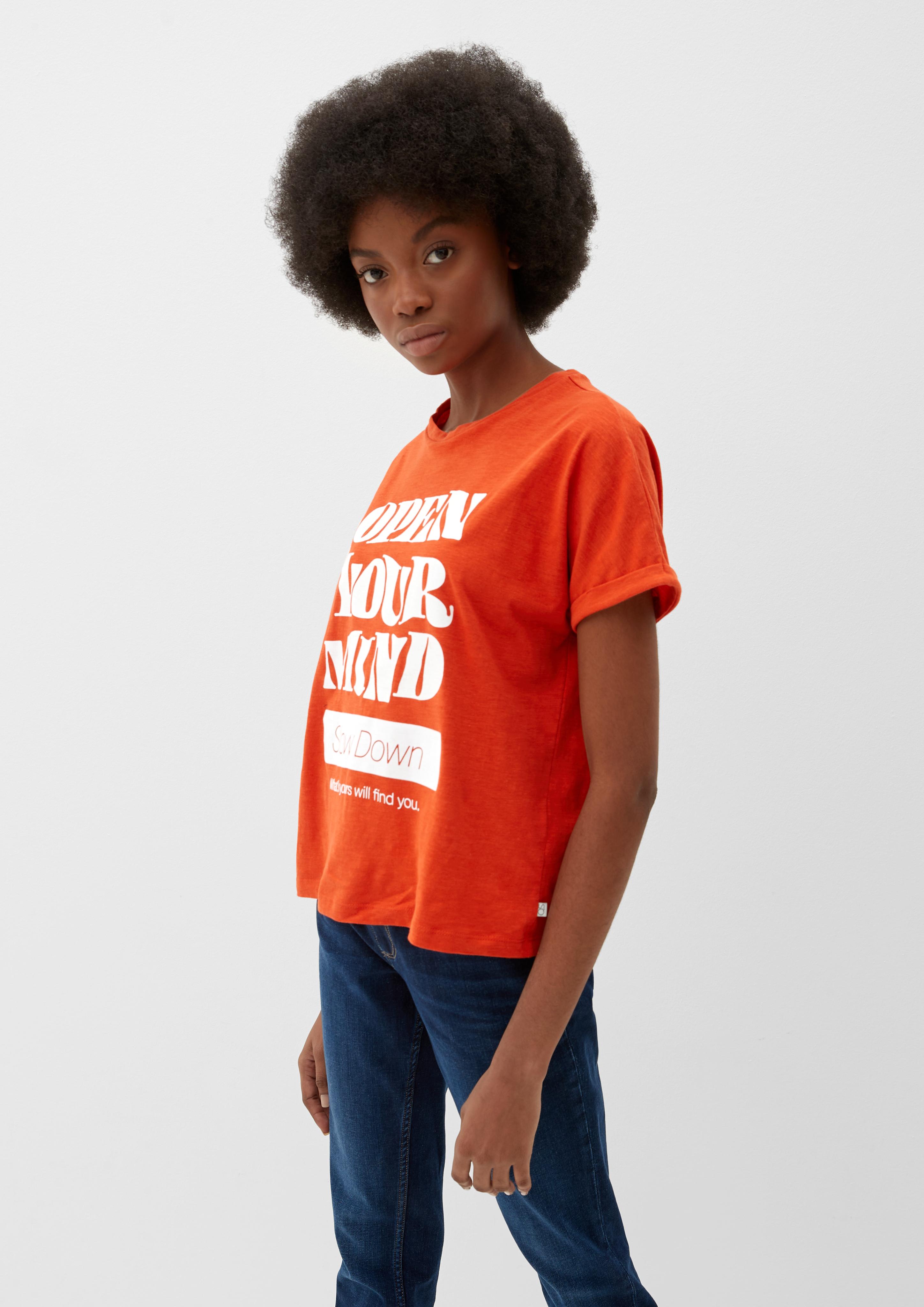 T-Shirt mit Frontprint  2120122-23D0