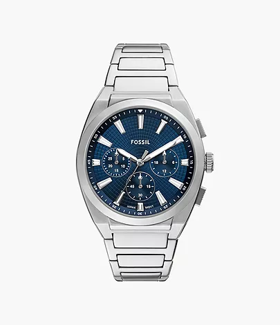 Fossil Uhr Chronograph Everett Edelstahl