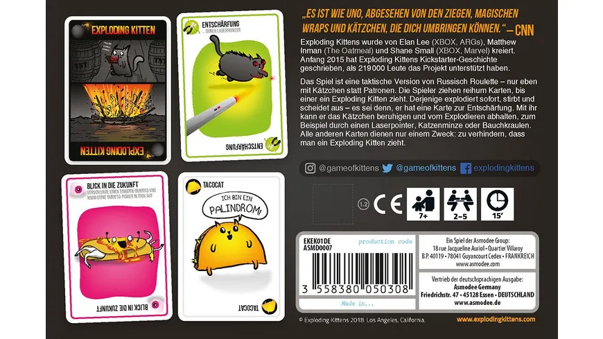 Asmodee - Exploding Kittens